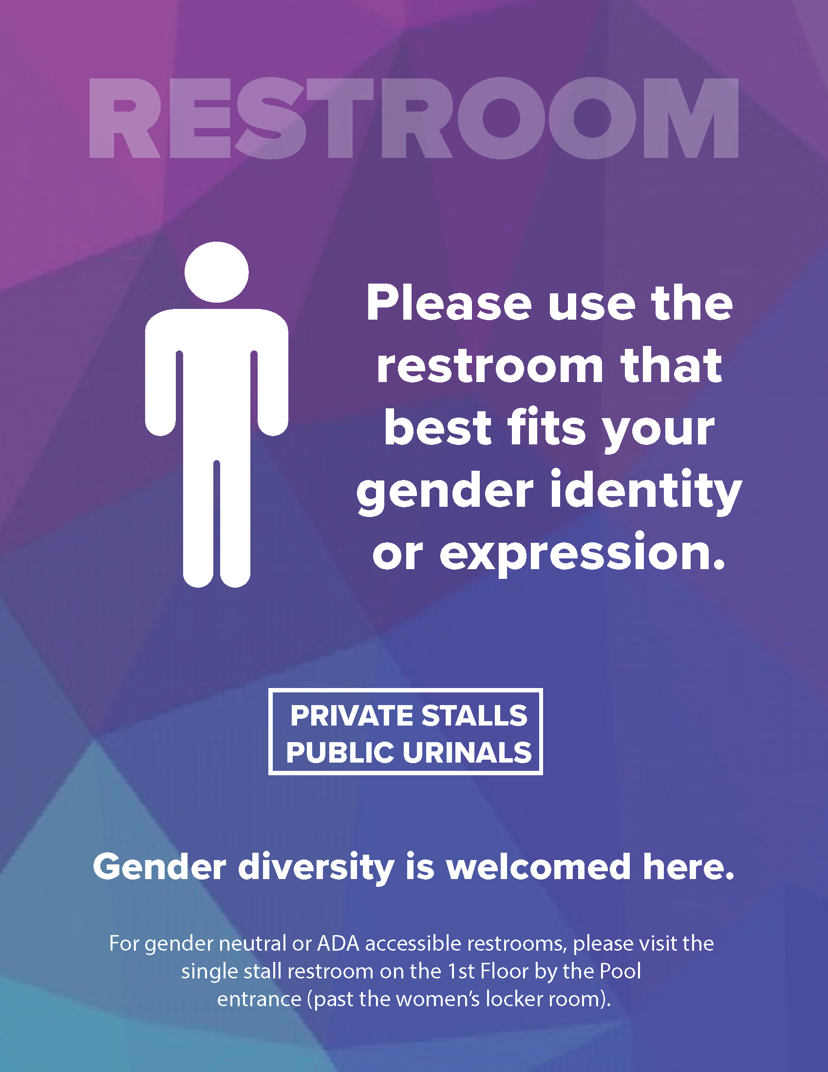 Gender Inclusive Bathroom Sigange